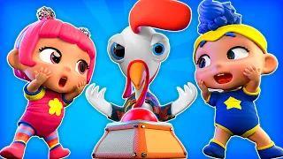 Rooster Booster with Baby DB | D Billions Kids Songs