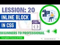 CSS Tutorials for Beginners CSS Display Property Inline Block None Learn CSS in Hindi Urdu