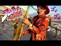Download Lagu Play GIORNO'S THEME on SAX in public a NAPLES