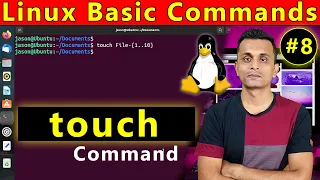 Linux Basic Command - 8 touch Command How To Create Blank File in Linux In Hindi