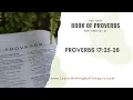 Proverbs 17 25-28 Emotional Restraint and the Wisdom of Self-Control NBTI Learn