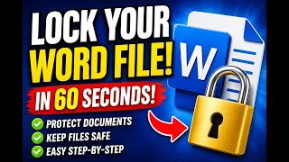 How to Password Protect Word Document in Less Than 1 Minute!!
