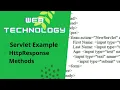 Servlet Example2 HttpServletResponse Methods Internet Programming Anna University Syllabus Servlet