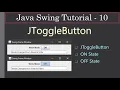 JToggleButton With ON OFF State Java Swing Tutorials