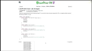 Java Practice-it Introduction to Java Programming Self-Check 1 24 Strange2