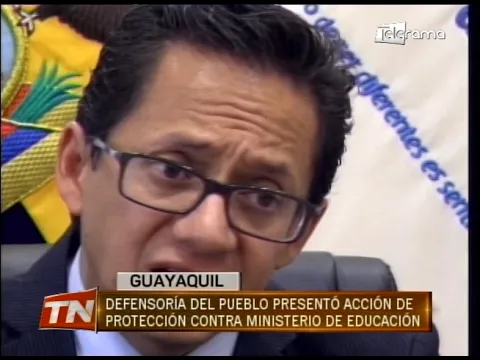 Defensoría del pueblo presentó acción de protección contra ministerio de educación