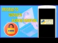 RANDOM PASSWORD GENERATOR USING PYTHON IN ANDROID PHONE How to Code Python in Mobile Phone