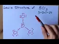 How to Draw the Lewis Structure of BCl3 boron trichloride