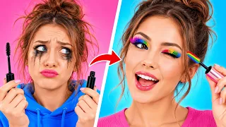 TRUQUES DE BELEZA INACREDITÁVEIS QUE SALVAM QUALQUER MAKE! 💄✨ Lifehacks Rápidos! || 123 GO! GOLD