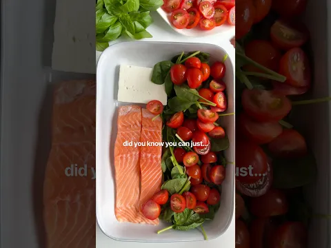 Easy Dinner Idea: the Viral Feta-Salmon Pasta😍 #easydinner #viralrecipe #highprotein
