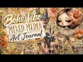 BOHO GIRL Creating a Boho Mixed Media Art Journal Page Art Journal Tutorial
