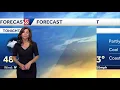 Clearing with temps hitting 80