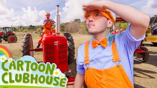 Sing the Tractor Song with Farmer Blippi! 🚜 | Blippi | Kids Adventure & Exploration Videos