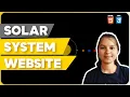 Solar System Website using HTML CSS Full Stack Web Development