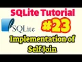 SQLite Tutorial Implementation of self Join in SQLite