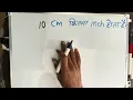 10 Cm Kitna Inch Hota Hai 10 Cm Kitna Hota Hai Convert Cm To Inches Maths Hindi