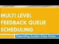 Multi Level Feedback Queue Scheduling Operating system Class notes