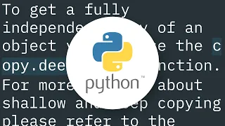 How can I create a copy of an object in Python