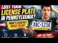 How to get a replacement license plate in Pennsylvania