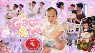 SINH NHẬT ĐẦU TIÊN CỦA GẠO / NHỮNG CẢM XÚC LẦN ĐẦU BA MẸ KỂ