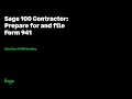 Sage 100 Contractor U S Edition - Payroll Forms 941 and 941 Schedule B