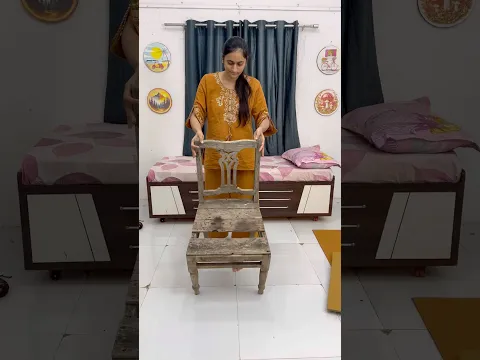 Old Wooden chair convert into new style 👌