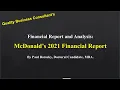McDonald s Financial Report 2021 by Paul Borosky MBA A Guide to McDonald s Financial Analysis