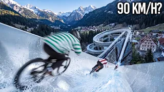Mountainbike vs. BOBBAHN... knacken wir die 90km/h?