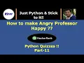 Hacker Rank Python Quiz Part-11 PyCSR Learn Python Online with Pankaj Soni
