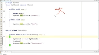 309 Overriding start Method with super in Java Programming Hindi