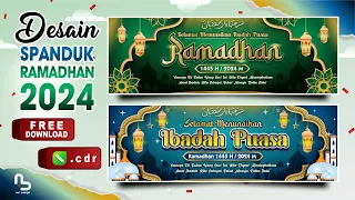 Download Desain Spanduk Puasa Ramadhan 1445 H / 2024 M (Free CDR) - Banner Ramadhan Terbaru - #nurdesigns MP3