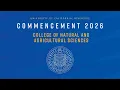 2026 UCR Commencement - College of Natural and Agricultural Sciences