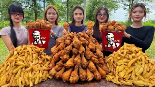 Amazing cooking chicken fried KFC and french fries KFC recipe Amazing