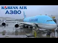 Los Angeles LAX to Seoul ICN Korean Air Airbus A380 FULL FLIGHT REPORT Polar route