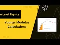 Youngs Modulus Calculations Exam Questions - A Level Physics