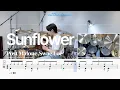 Post Malone Swae Lee - Sunflower Drum Cover Drum Score