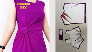 V094 How To Make Side Waist Twist Dress  V094 How To Make Side Waist Twist Dress