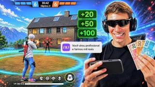 JOGANDO APOSTADO ATÉ VIRAR O MELHOR MOBILE! free fire iphone 16 pro max