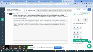 Grading Writing with Rubric in Edulastic