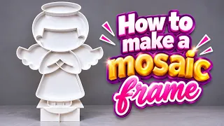 How to make a mosaic frame “angel”. Easy balloon tutorial 