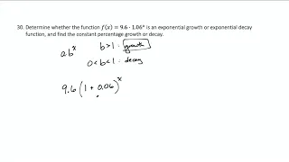 Example Exponential Models and Constant Percentage Change