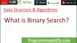 What is Binary Search How to implement Binary Search in java without collection framework