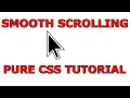 Smooth Scrolling Effect with Pure CSS No JQuery Anish Web