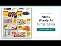 Acme Weekly Ad 26 - 26 Best Deals
