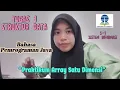 Tugas 1 Struktur Data Praktikum Array Satu Dimensi dengan menggunakan Bahasa Pemrograman Java