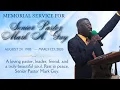 Memorial Service for the late Senior Pastor Mark Guy MCA