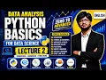 Python Basics for Data Analysis Operators Variables Functions Libraries Lecture 2 ENGLISH