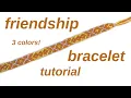 3 color diamond X tutorial friendship bracelets