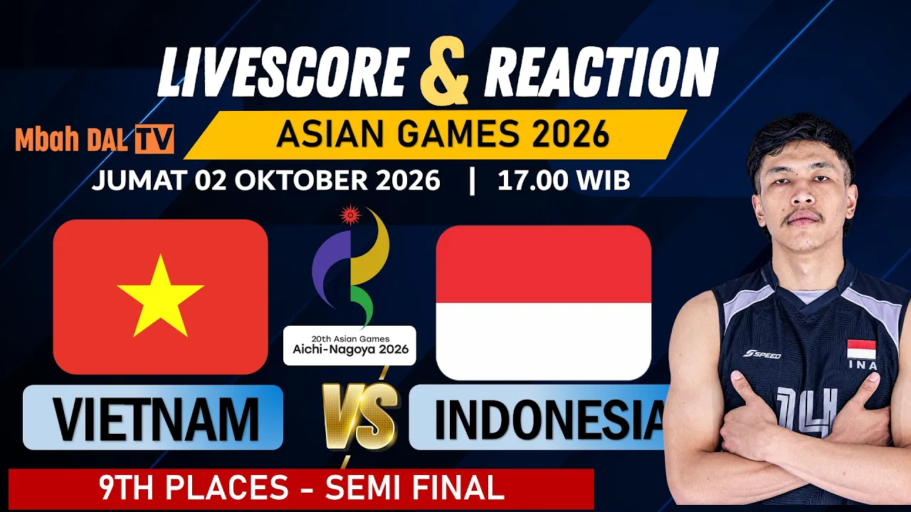 🔴AYO VOLI INDONESIA ! INDONESIA vs VIETNAM - 9TH PLACE SEMIFINAL AVC VOLLEYBALL ASIAN GAMES 2026 2026-10-02 11:30