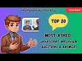 Top 20 JavaScript Interview Questions and Answers JS Interview Frontend Developer Interview